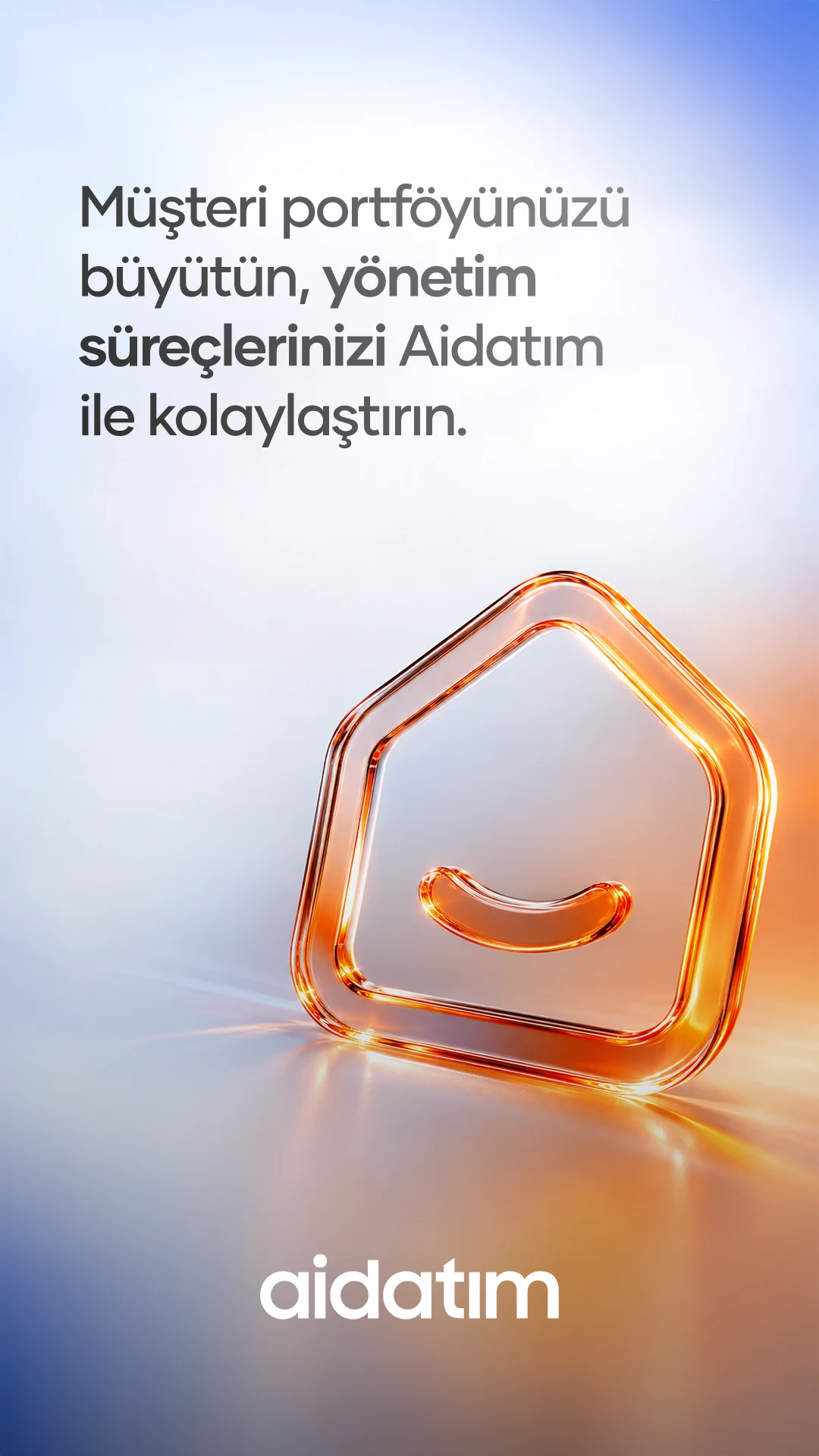 Aidatım açık tonlu kampanya tasarımı